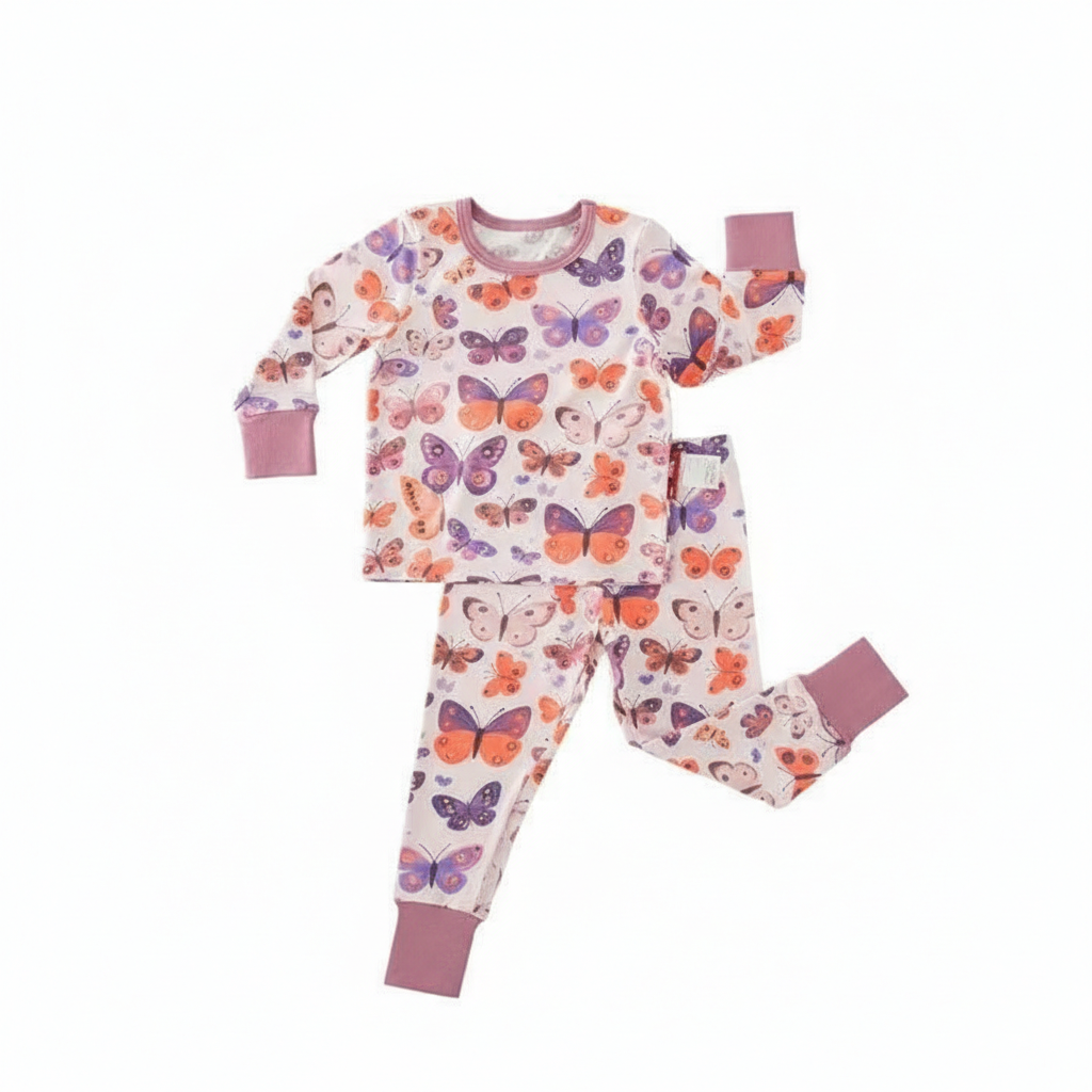 Kids Stretchy And Soft Bamboo Nighttime Pajama Set
