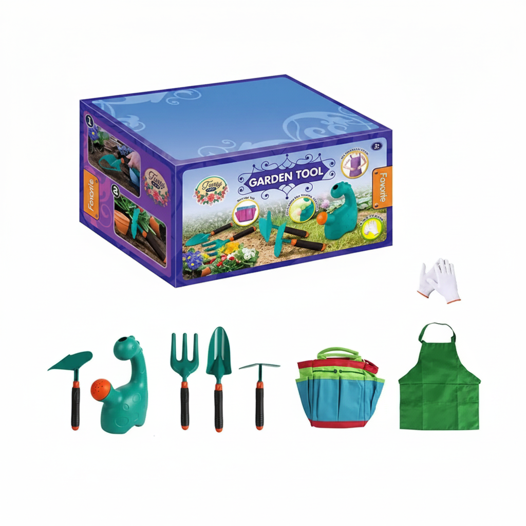 Kids Gardening Set With Wheelbarrow And Tools