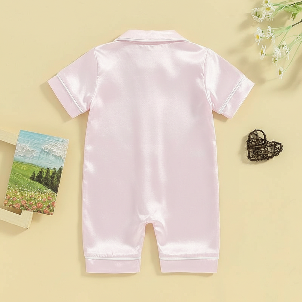 Babies Button Up Pajama Nightgown Romper