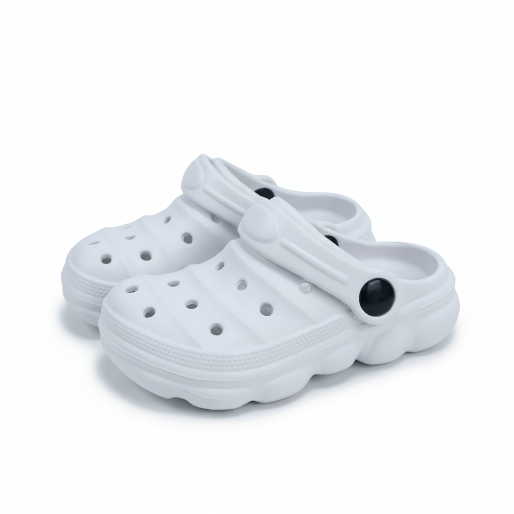 Kids Casual Hollow Design Clogs For Beach Use