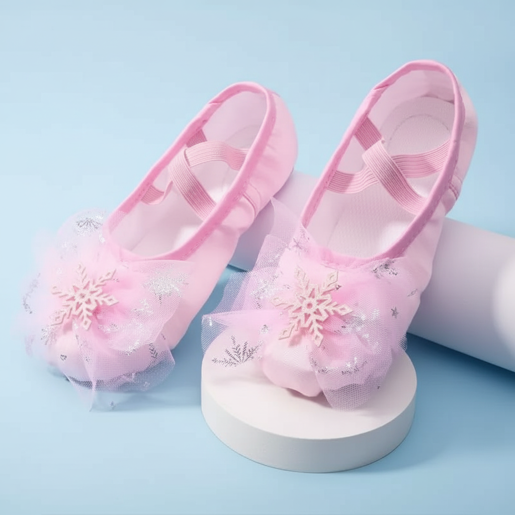 Girls Non Slip Canvas Dance Shoes