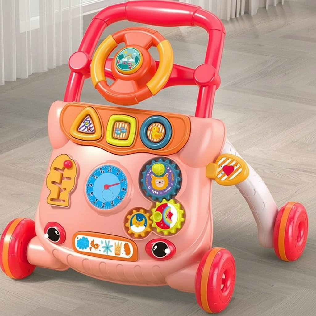 Toddler Push Walker Toy With Music And Activities