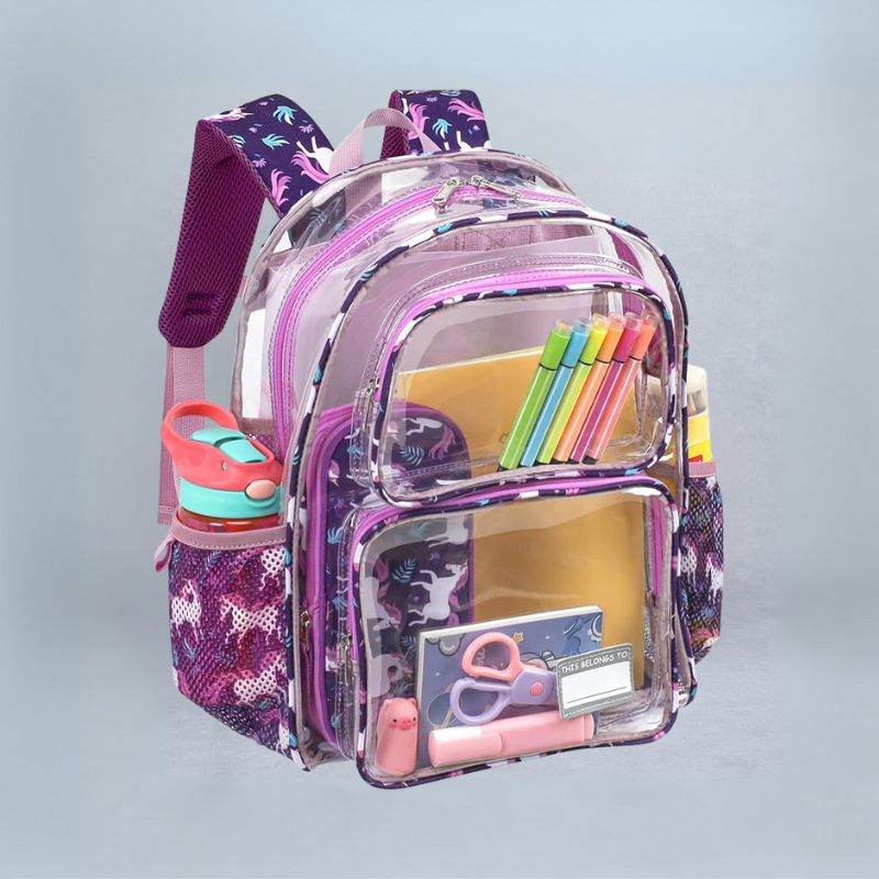 Kids 1 Pack Clear Backpack
