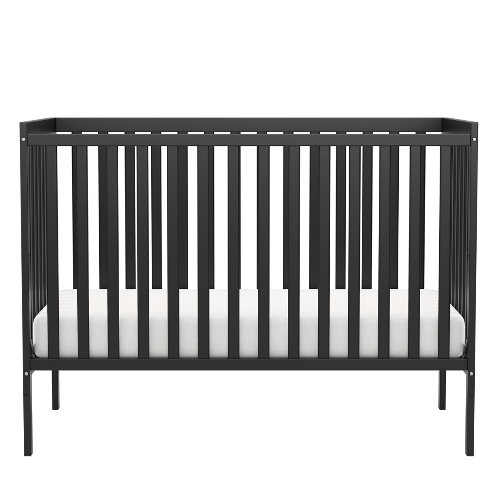 Babies 5 In 1 Convertible Crib Bed With Adjustable Mattress And Pinewood Frame