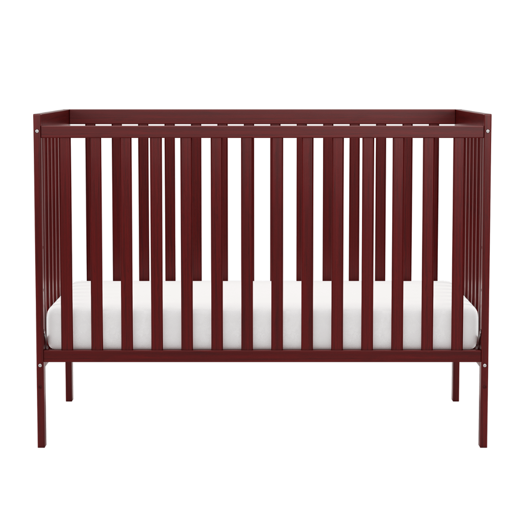 Babies 5 In 1 Convertible Crib Bed With Adjustable Mattress And Pinewood Frame