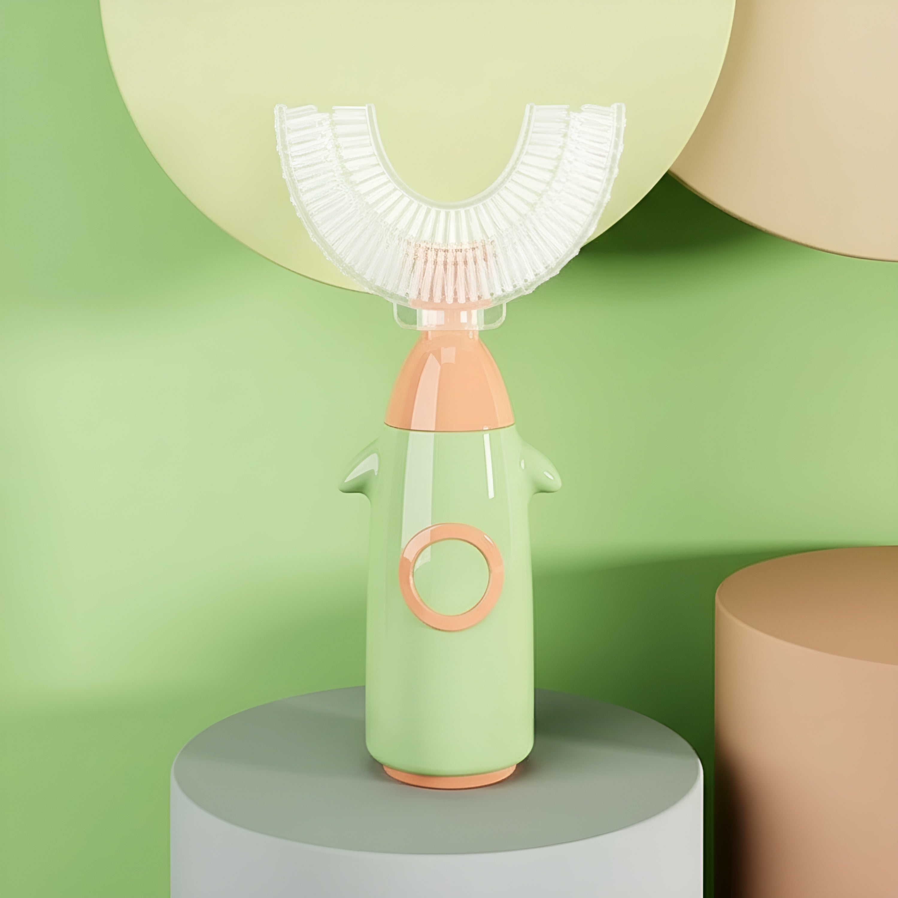Kids U Shaped Silicone Soft Bristle Manual Cleaning Brush