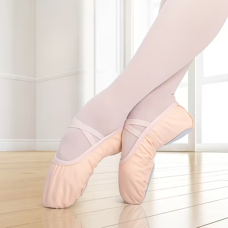 Girls Soft Ballet Shoes With Cushioned Insole