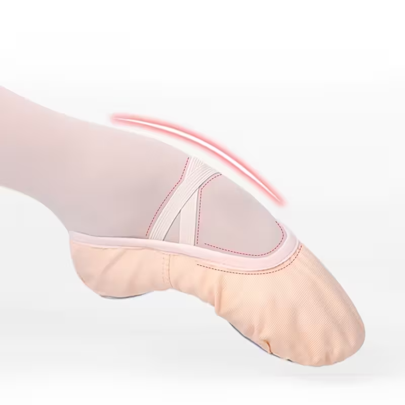 Girls Soft Ballet Shoes With Cushioned Insole