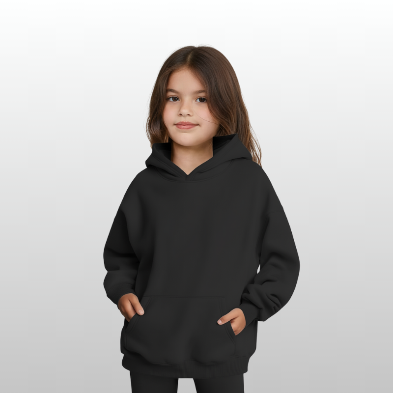 Girls Oversized Fleece Pullover Sweatshirts