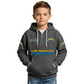 Los Angeles Chargers Themed Quarter Zip Kids Hoodie