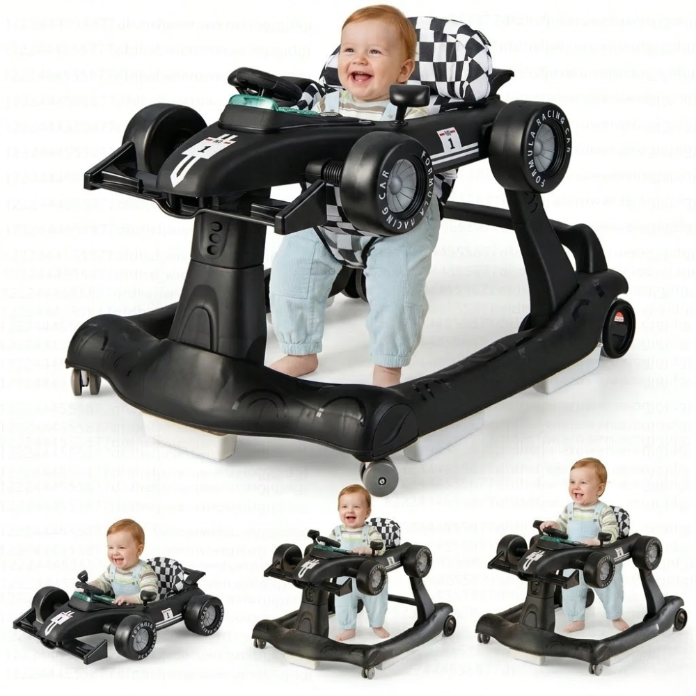 4 In 1 Foldable Adjustable Baby Activity Walker