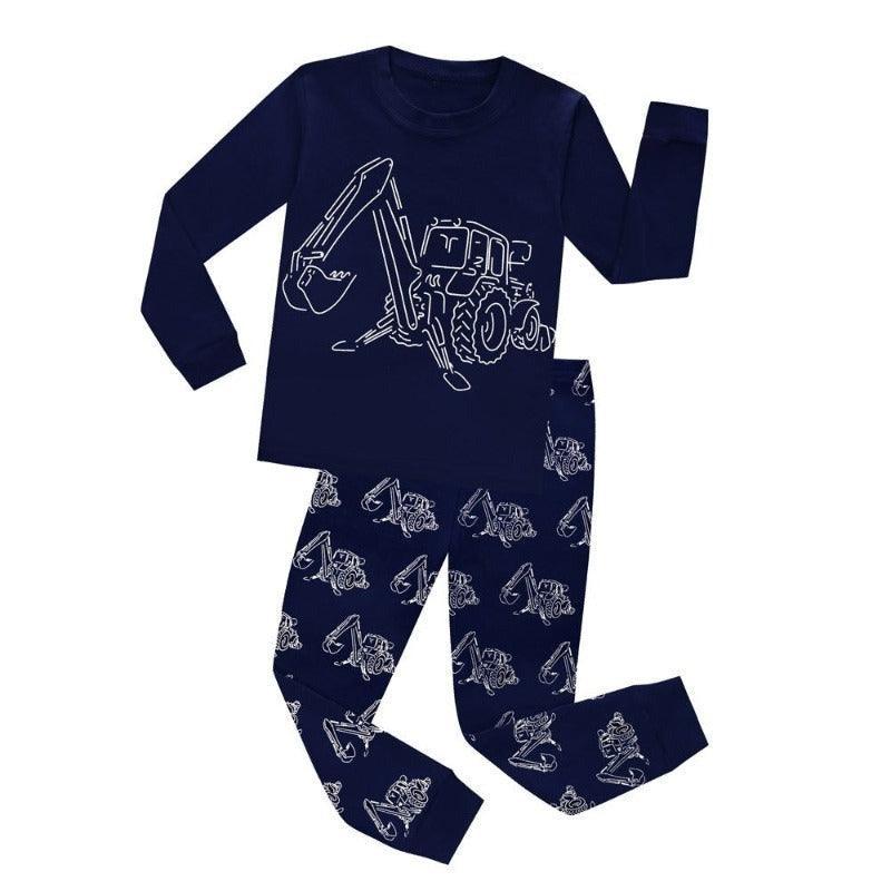 Dark Bulldozer Pajama Set
