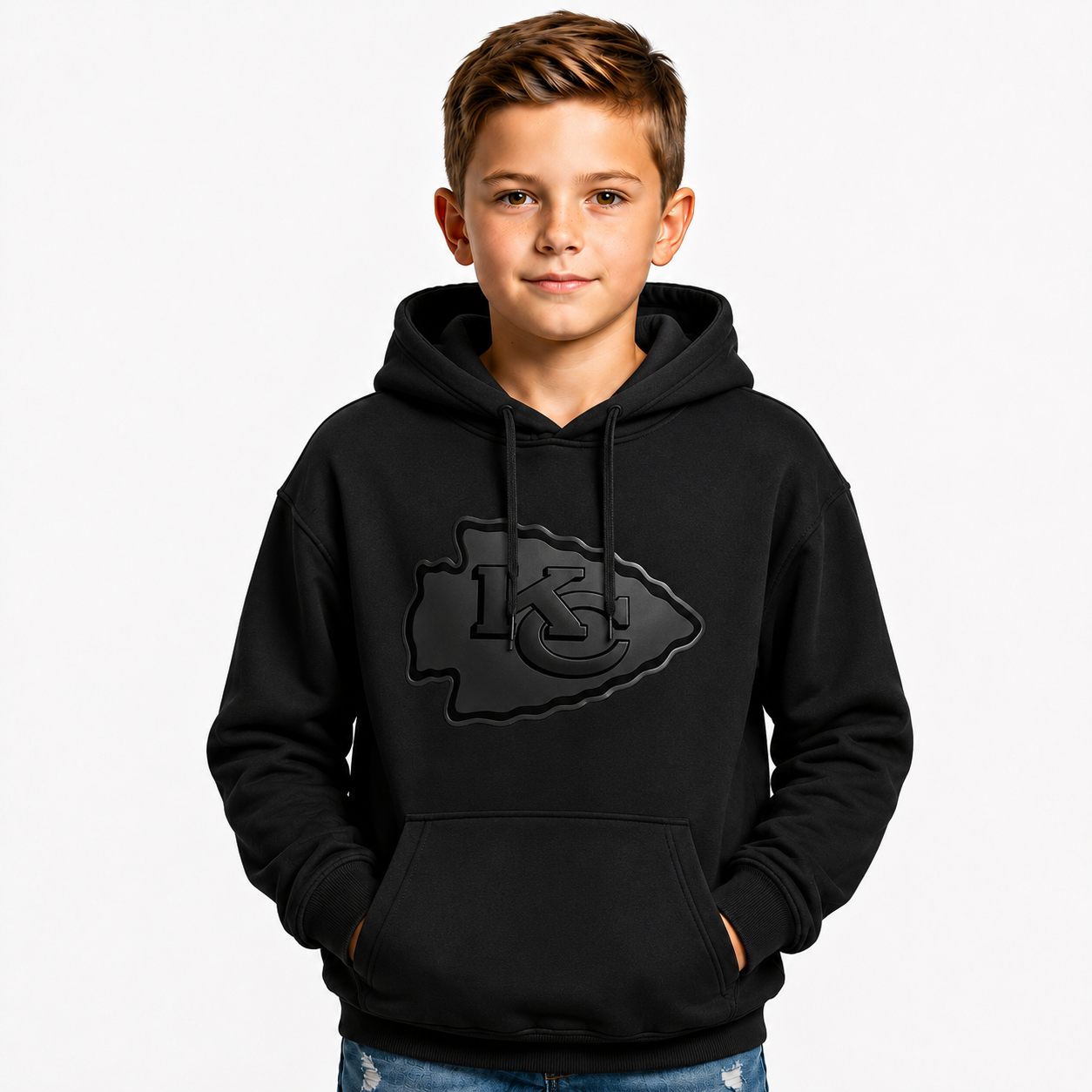 Kansas City Chiefs Printed Kids Football Fan Hoodie