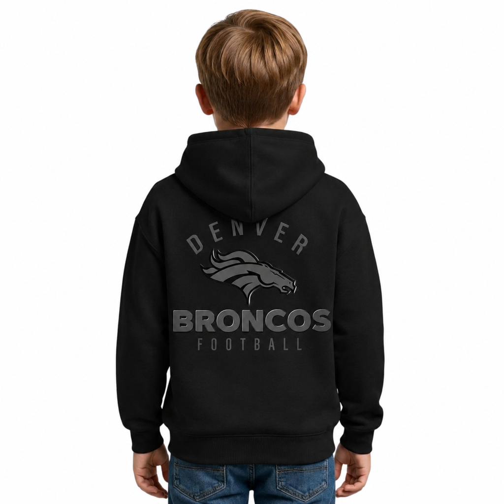 Denver Broncos Back In Style Logo Kids Hoodie