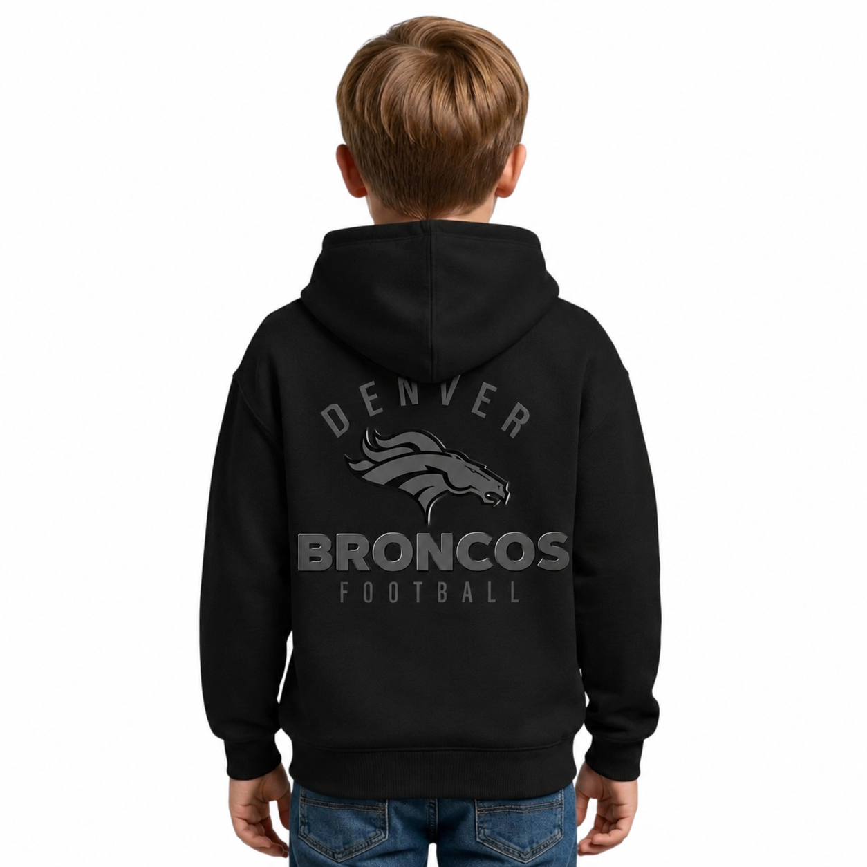Denver Broncos Back In Style Logo Kids Hoodie
