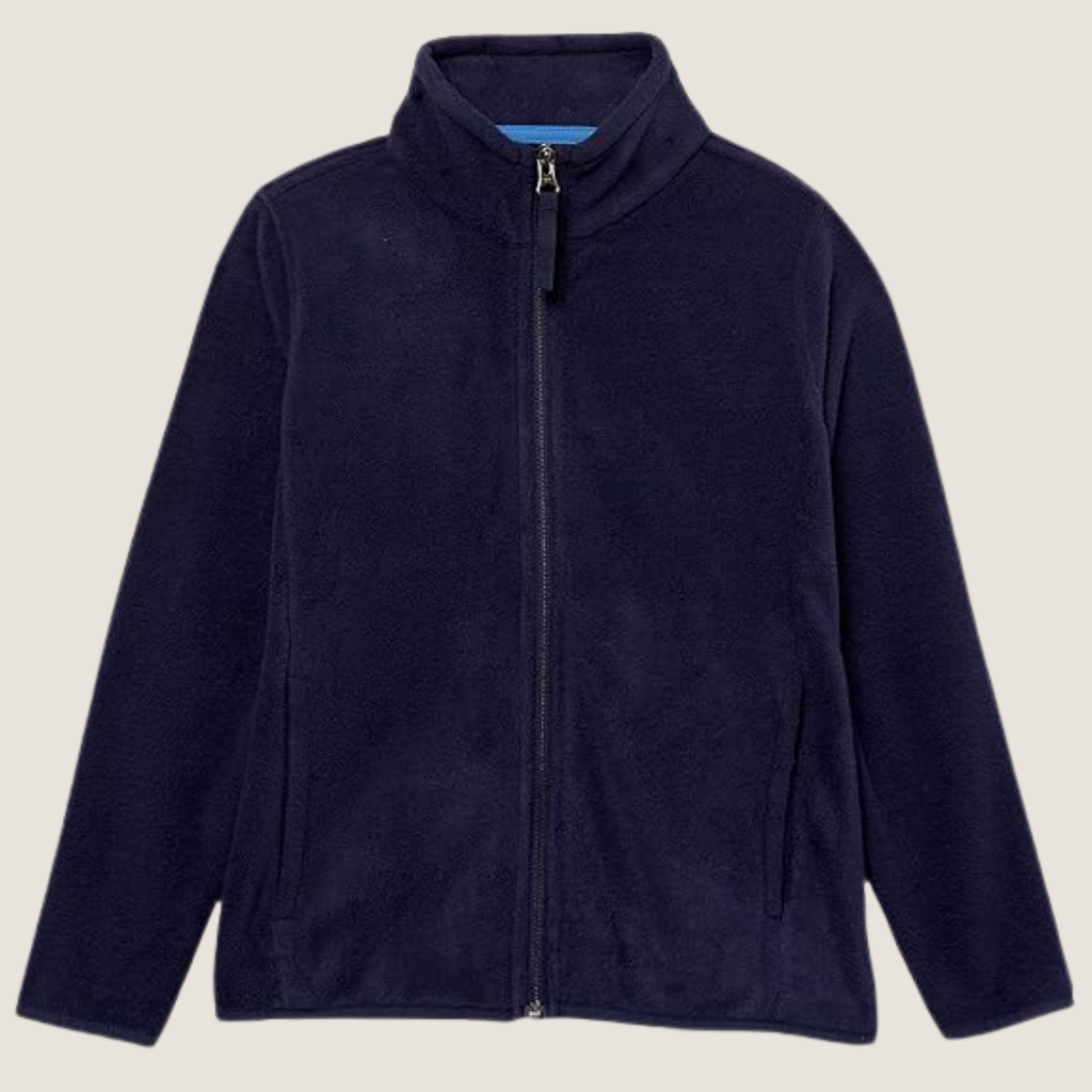 Toddlers Polar Fleece Full Zip Mock Jacket