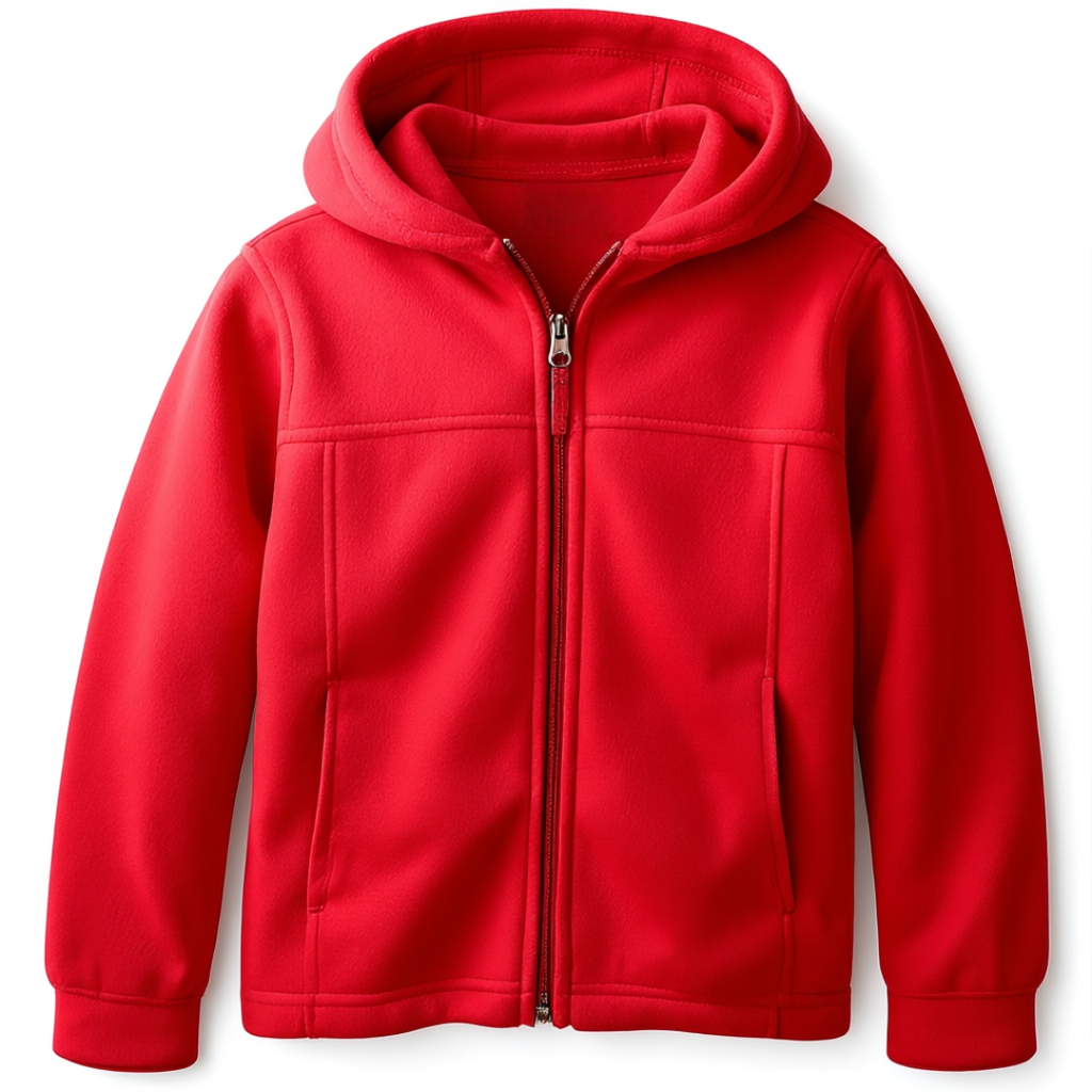 Kids Warm Fleece Hooded Jacket