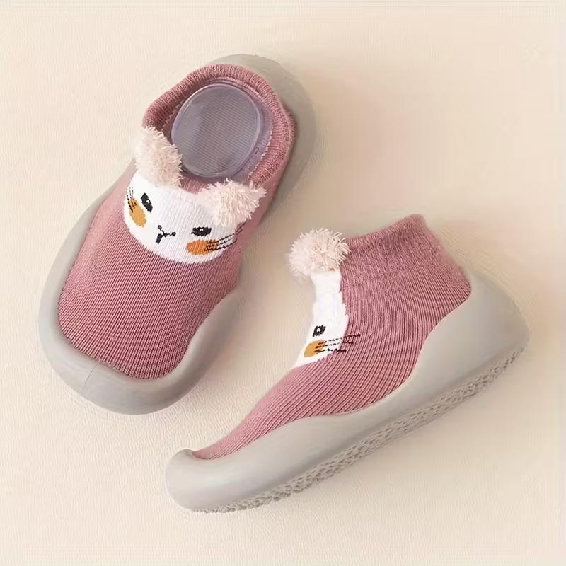 Cartoon Animal Designed Non Slip Baby Shoes