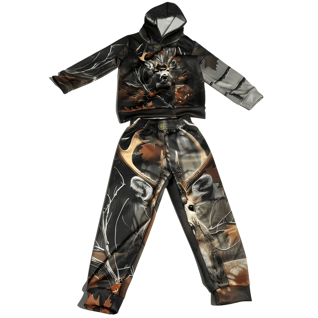 Boys Casual Hoodie And Pants Set
