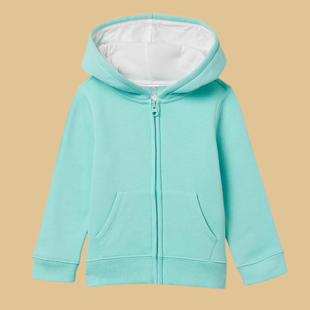 Girls And Toddlers Fleece Zip Up Hoodie Sweatshirt