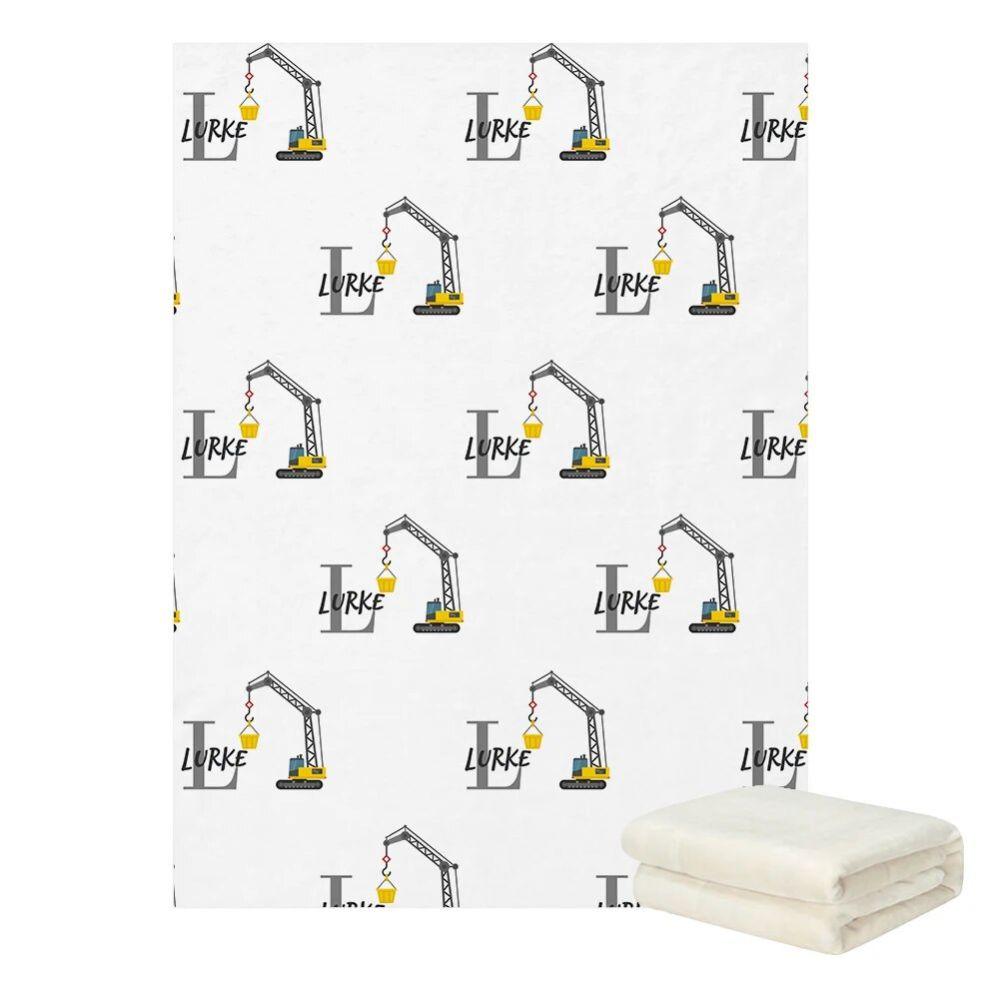 Construction Crane Vehicle Bedding Set