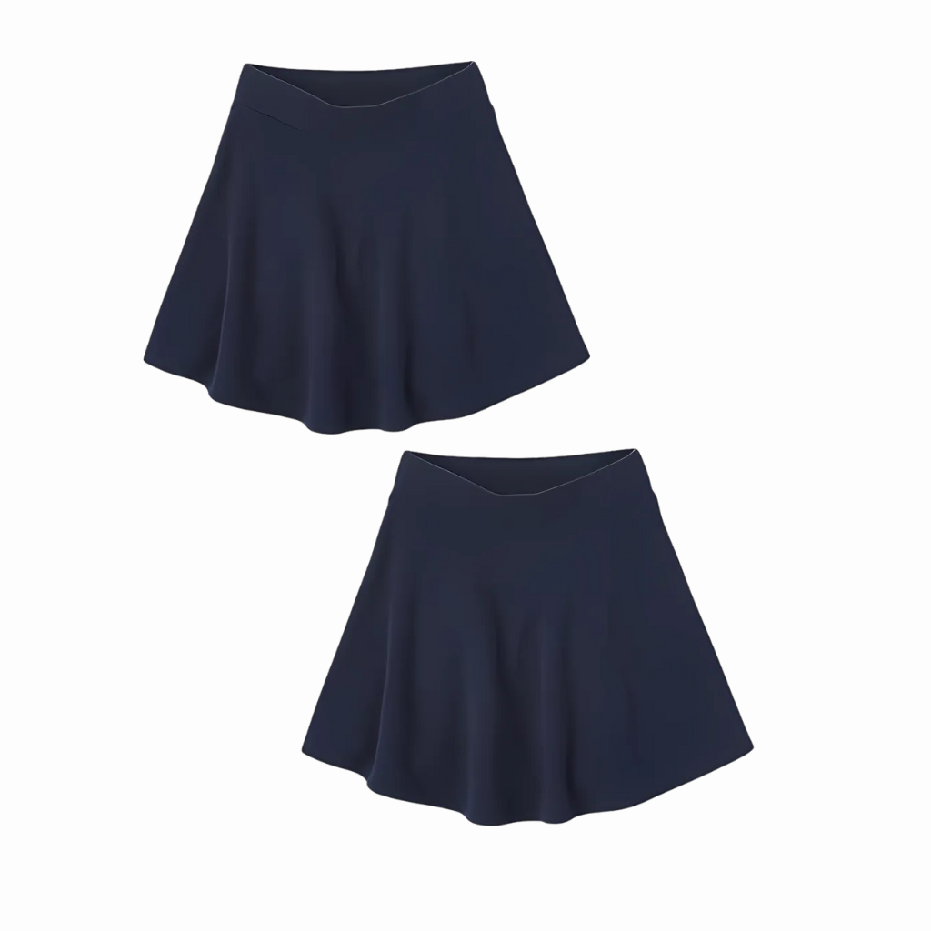 Girls Pack Of 2 Active French Terry Skirt