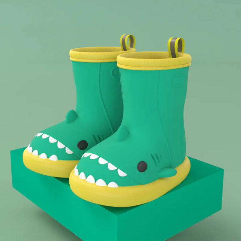 Kids Shark Waterproof Boots Adventure Ready Rain Gear