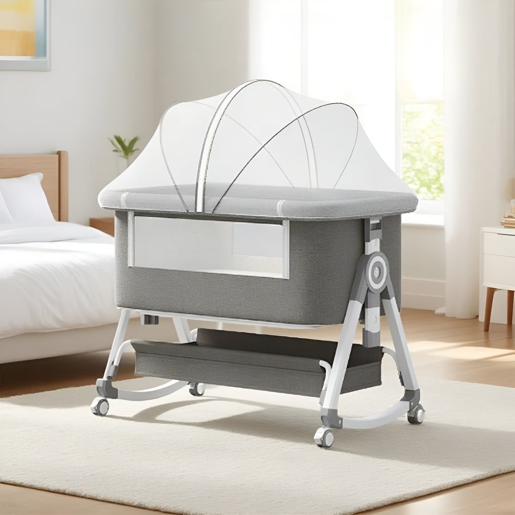 Newborn Portable Baby Bassinet And Bedside Sleeper With Rocking Mode