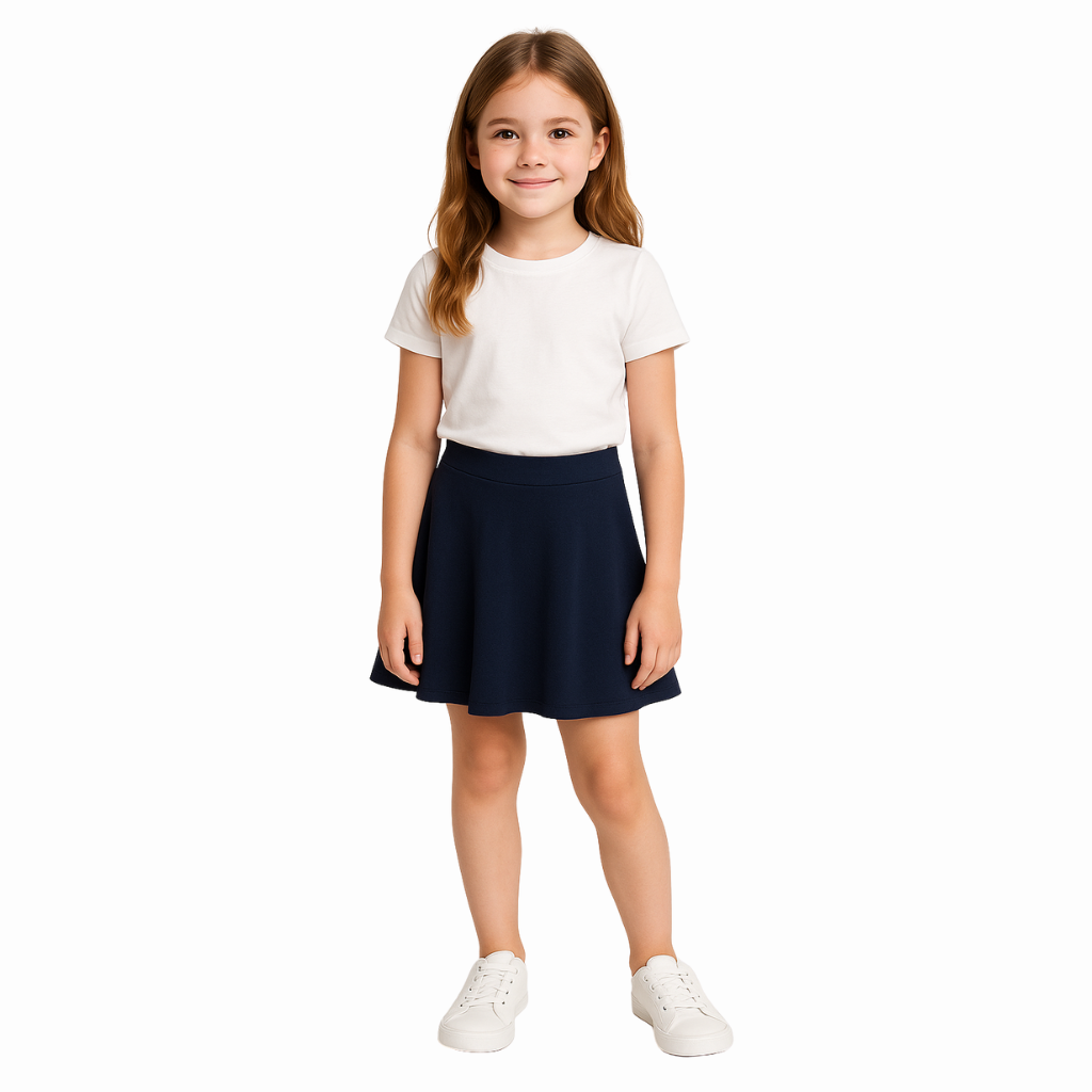 Girls Pack Of 2 Active French Terry Skirt