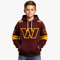 Personalized Washington Commanders Kids Hoodie For Football Fans And Team Wear