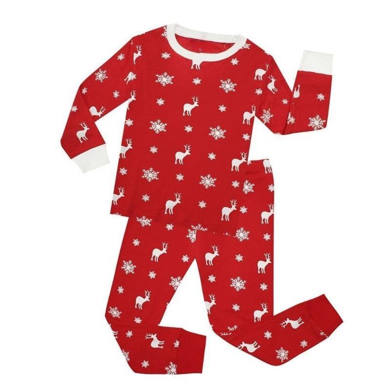 Deer Print Christmas Pajama Set