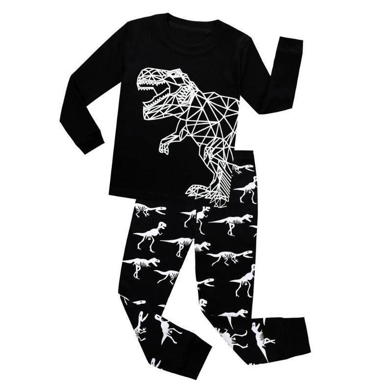 Geometric Dinosaur Pajama Set