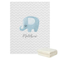Elephant Stripe Name Blanket