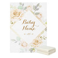 Floral Personalized Baby Blanket