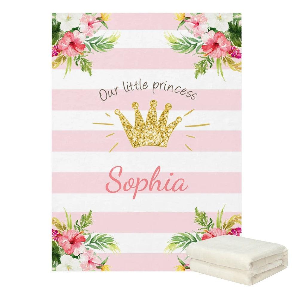 Custom Name Princess Blanket