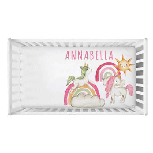 3 Pieces Unicorn Name Bedding Set