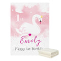 Swan Princess Birthday Blanket