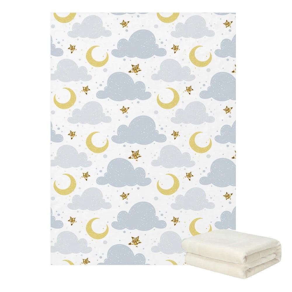 Time To Sleep Custom Name Blanket Personalized Baby Gift