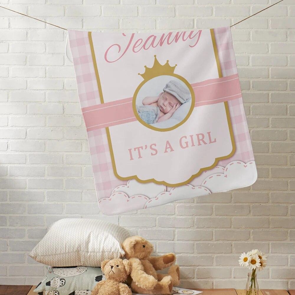 Photo Name Baby Blanket