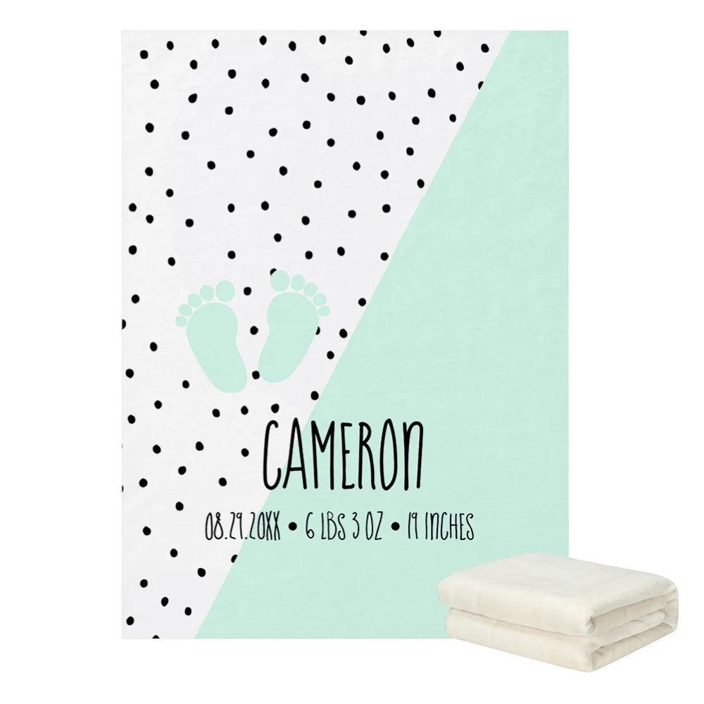 Birth Stats Personalized Blanket