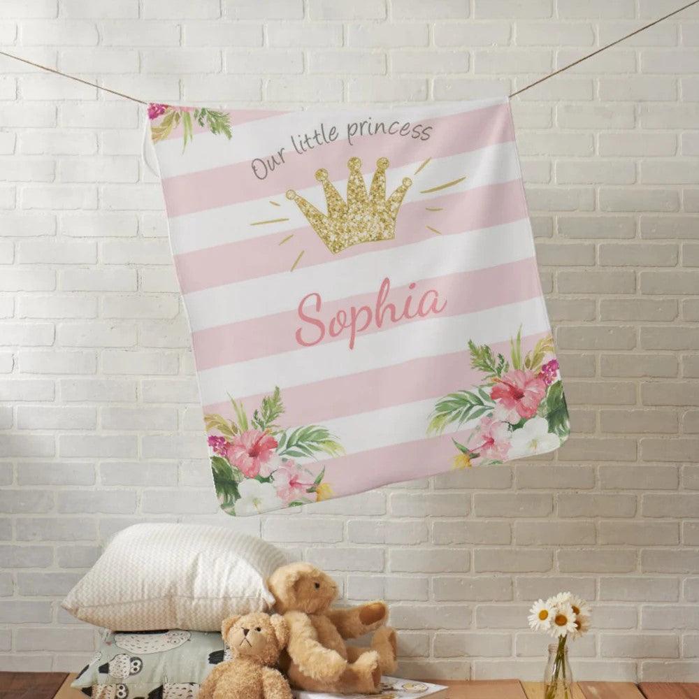 Custom Name Princess Blanket