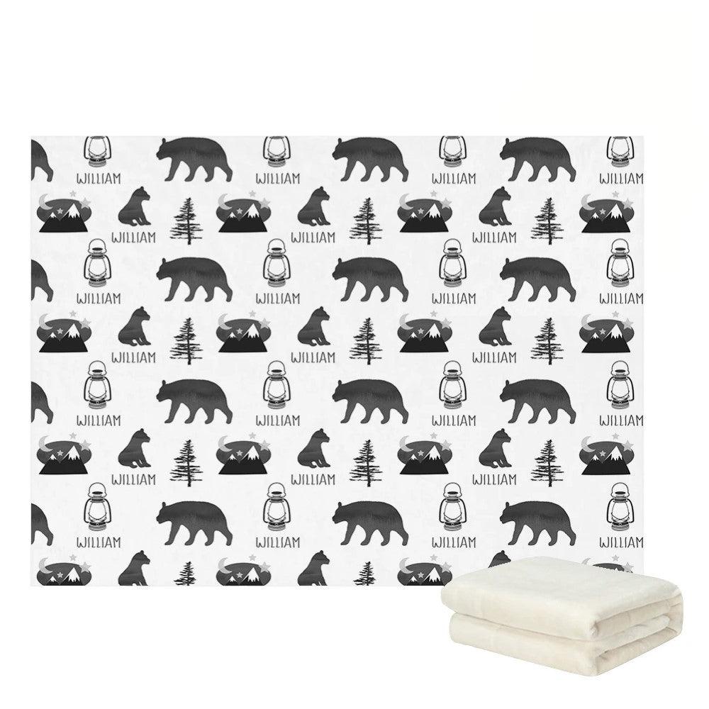 Custom Bear Deer Blanket