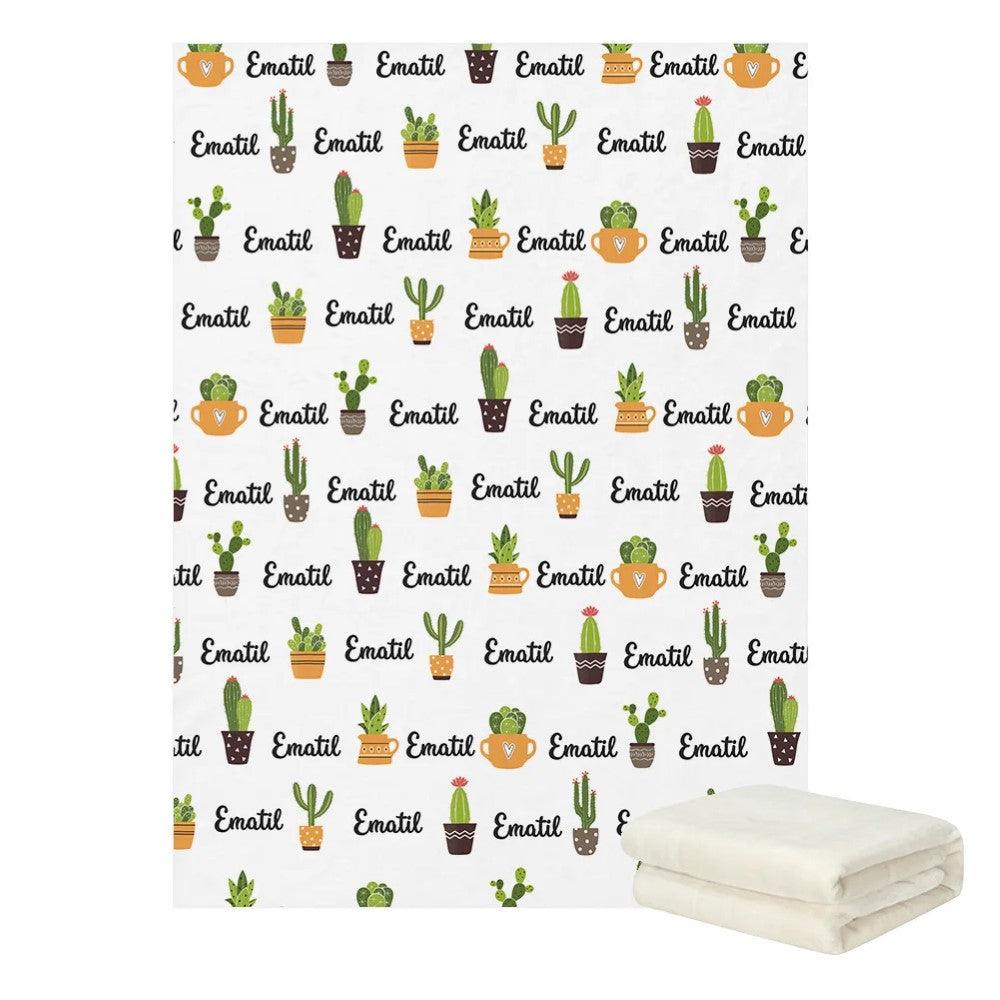 Prickly Pear Cactus Crib Custom Bedding Set