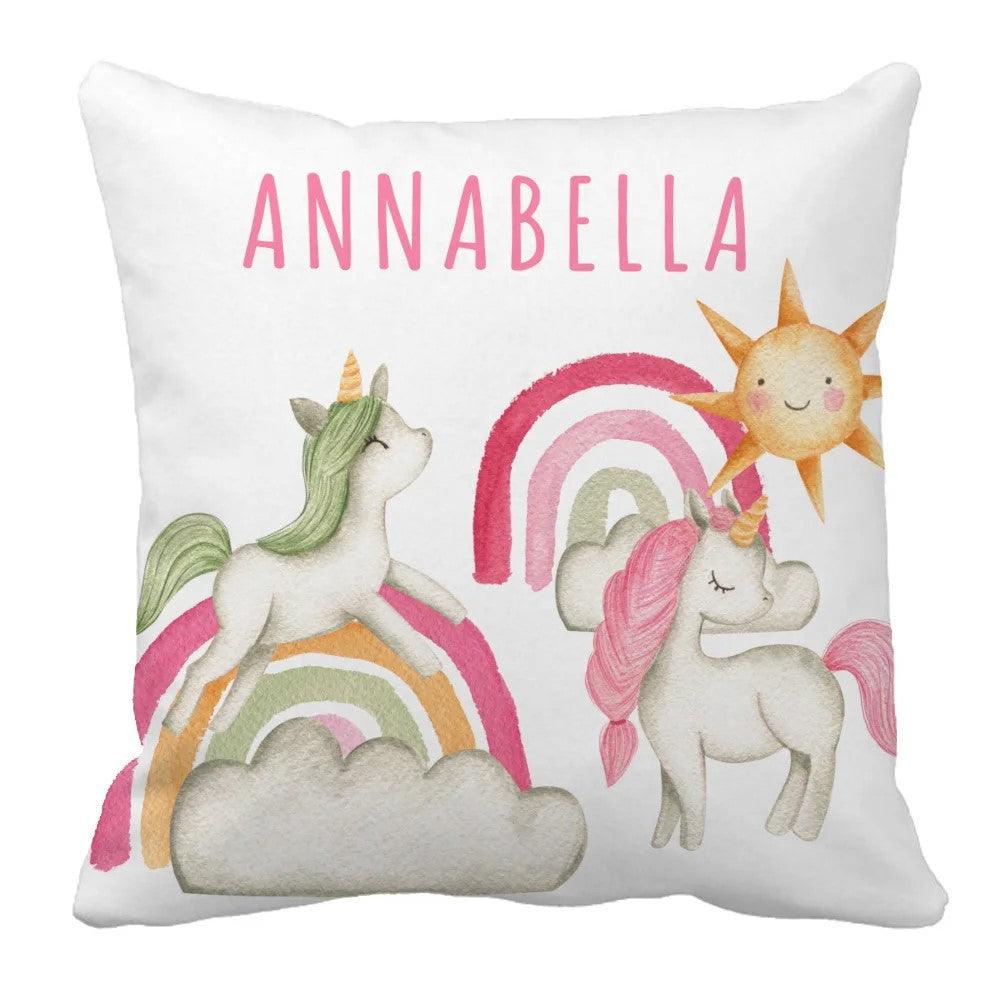 3 Pieces Unicorn Name Bedding Set