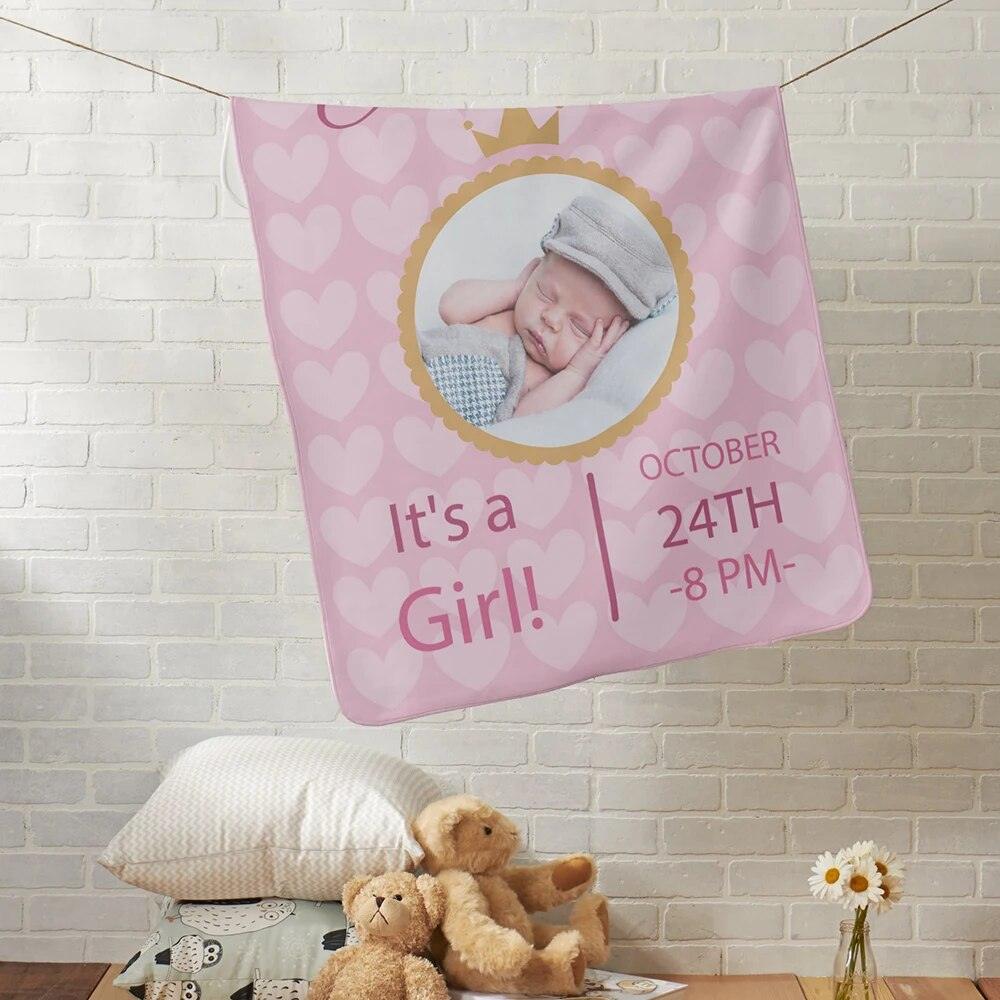 Photo Name Baby Blanket