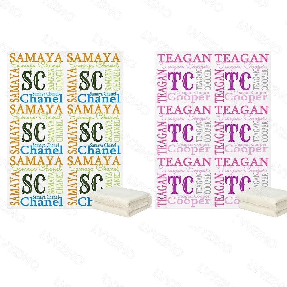 Color Block Name Blanket