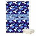 Personalized Shark Baby Blanket