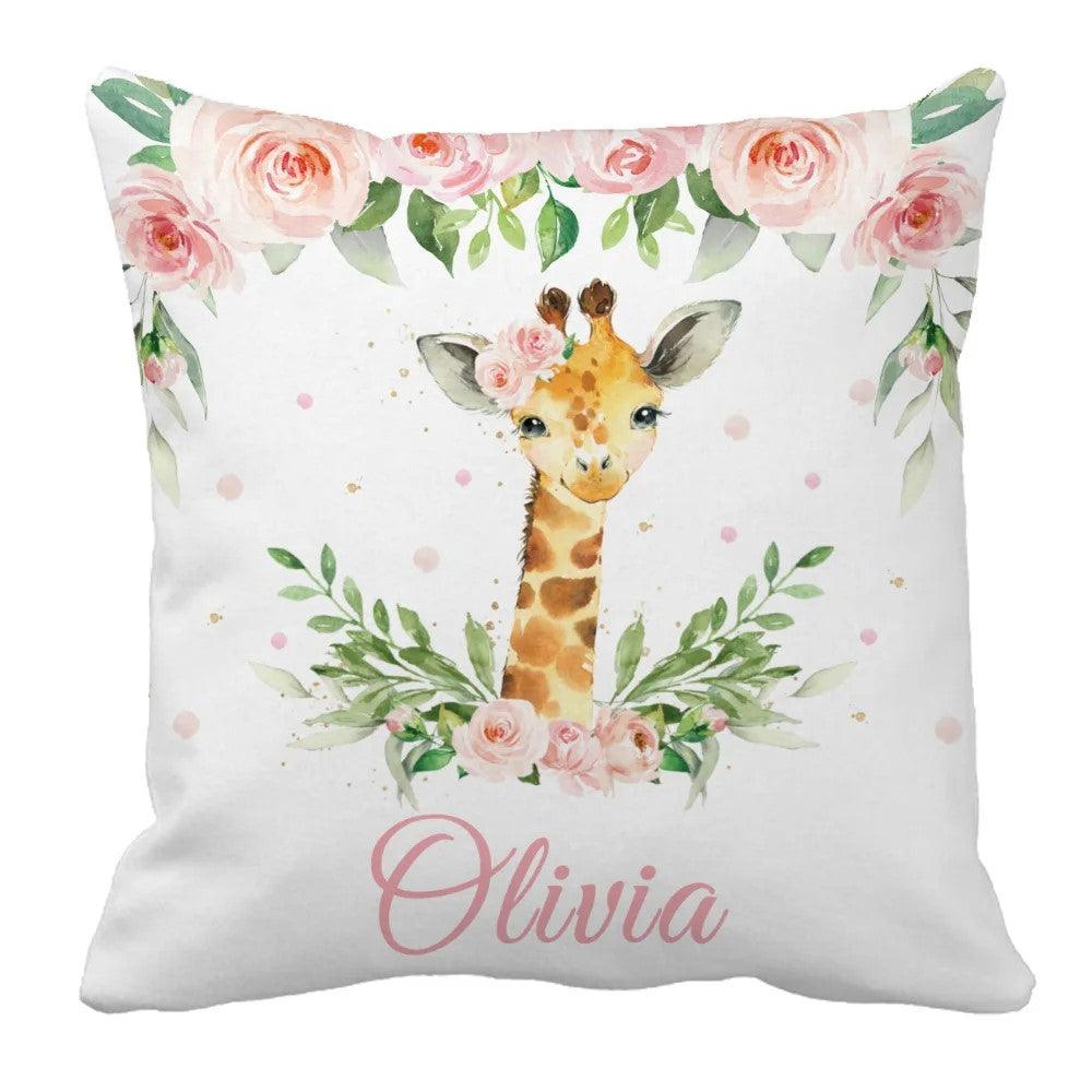 Floral Giraffe Jungle Bedding