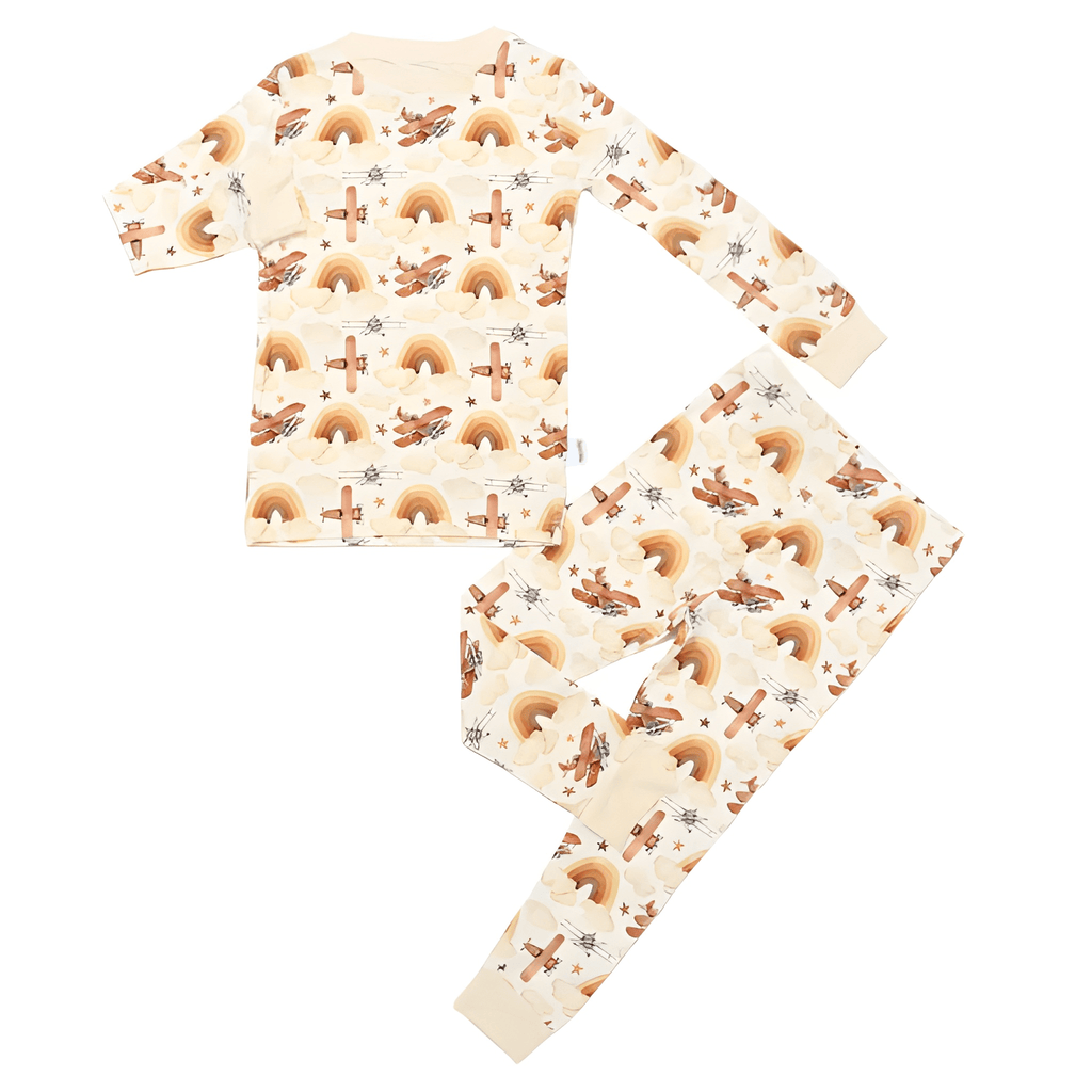 Kids Two Piece Eco Friendly Stretchy Pajama Set