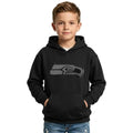 Seattle Seahawks Football Themed Quarter Zip Kids Hoodie
